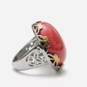 Plunder Phoebe Hot pink ring size 8